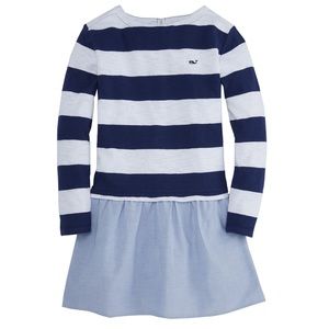 Girls Vineyard Vines Striped Dress